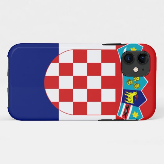 Kroatische Flagge - Trobojnica Case-Mate iPhone Hülle (Rückseite (Horizontal))