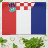 Kroatische Flagge - Trobojnica Handtuch (Gefaltet)