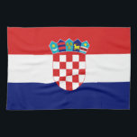 Kroatische Flagge - Trobojnica Handtuch<br><div class="desc">Kroatische Flagge - Trobojnica</div>