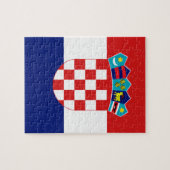 Kroatische Flagge - Trobojnica Puzzle (Horizontal)