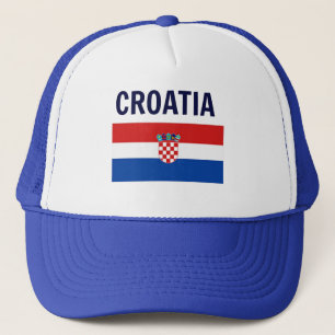 Kroatische Flagge Truckerkappe