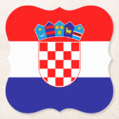 kroatische Flagge Untersetzer (Vorderseite)