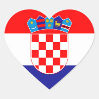 Kroatische Flaggen-Heftsticker