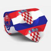 Kroatische Flaggengestaltung Krawatte (Gerollt)