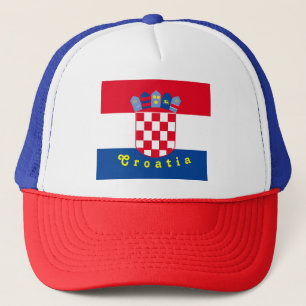 Kroatische Flaggengestaltung Truckerkappe