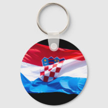 Kroatische Flaggenwinde im Wind