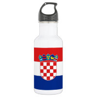 Kroatische Flasche für die Freiheit der Flagge