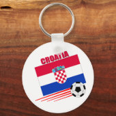 Kroatische Fußballmannschaft Schlüsselanhänger (Vorderseite)