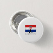 Kroatische Fußballnationalmannschaft Button (Vorne & Hinten)