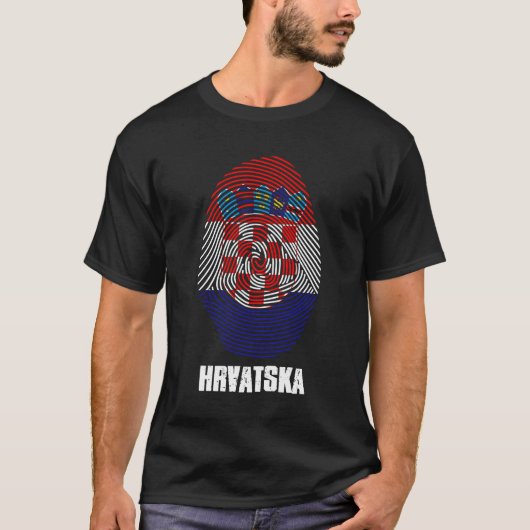 Kroatische Geschenkidee Zagreb Split Jugoslawien T-Shirt (Vorderseite)
