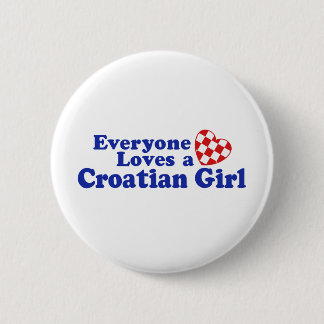 Kroatische Girl Button