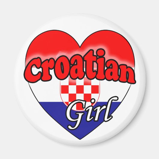 Kroatische Girl Magnet (Vorne)