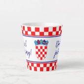 Kroatische Guten Morgen Dobro Jutro Latte Tasse (Vorderseite)