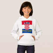 Kroatische Hühnerfelle Hoodie (Vorne ganz)