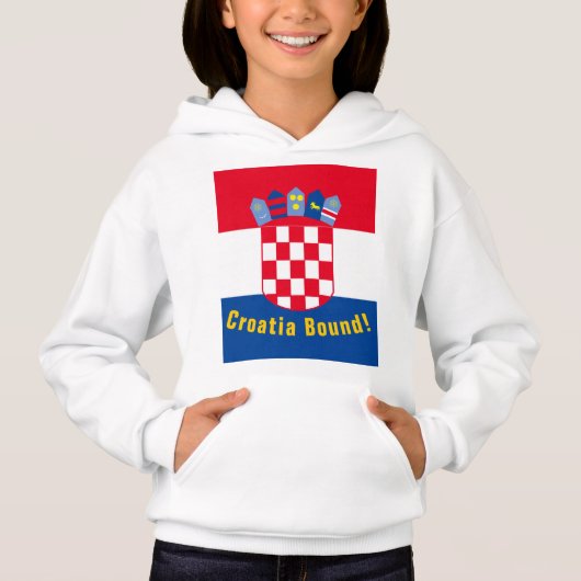Kroatische Hühnerfelle Hoodie (Vorderseite)