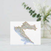 Kroatische Karte (Stehend Vorderseite)