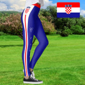 Kroatische Leggings, kroatische Flagge/Sport Leggings