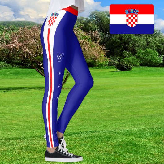 Kroatische Leggings, kroatische Flagge/Sport Leggings