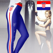Kroatische Leggings, kroatische Flagge/Sport Leggings
