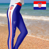 Kroatische Leggings, kroatische Flagge/Sport Leggings
