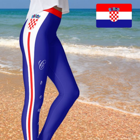 Kroatische Leggings, kroatische Flagge/Sport Leggings