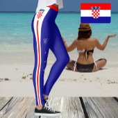 Kroatische Leggings, kroatische Flagge/Sport Leggings