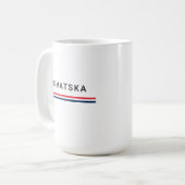 Kroatische Linien Kaffeetasse (Vorderseite Links)