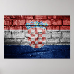 Kroatische Mauer Poster
