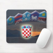 Kroatische Mausunterlage Mousepad (Mit Mouse)