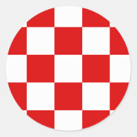 Kroatische Muster-Coa für den klassischen Rundaufk