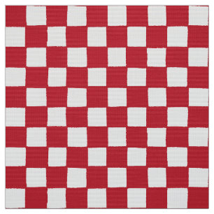 Kroatische nationale Karo - rote weiße Quadrate Stoff