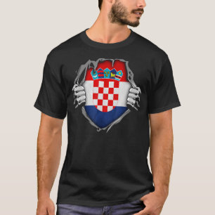 Kroatische Nationalflagge Kroatien T-Shirt