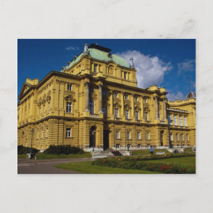 Kroatische Nationaltheater, Zagreb, Kroatien Postkarte