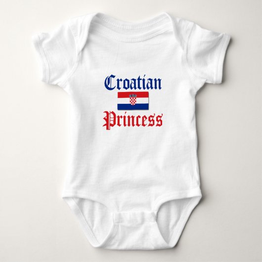 Kroatische Prinzessin 1 Baby Strampler (Vorderseite)