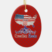 Kroatische Roots Dekorationen Keramikornament (Hinten)