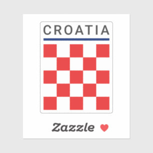 Kroatische Schachbrett Aufkleber