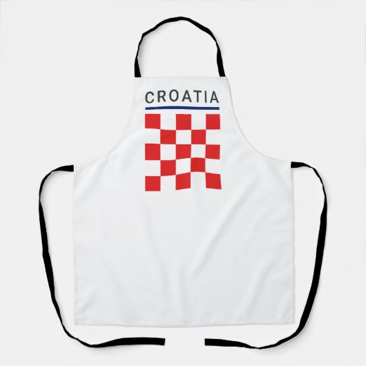 Kroatische Schachbrettmuster Schürze (Vorderseite)