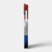 Kroatische Seidenflagge Case-Mate iPhone Hülle (Rückseite / Links)