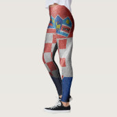 Kroatische Seidenflagge Leggings (Links)