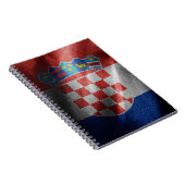 Kroatische Seidenflagge Notizblock (Rechte Seite)
