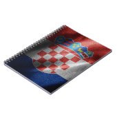 Kroatische Seidenflagge Notizblock (Linke Seite)