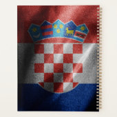Kroatische Seidenflagge Planer (Rückseite)