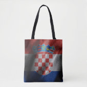 Kroatische Seidenflagge Tasche (Vorderseite)