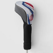 Kroatische Seidenstruktur Golf Headcover (angewinkelt)