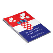 Kroatische Staatsflagge patriotische Geschenke Notizblock (Rechte Seite)