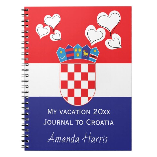Kroatische Staatsflagge patriotische Geschenke Notizblock (Vorderseite)