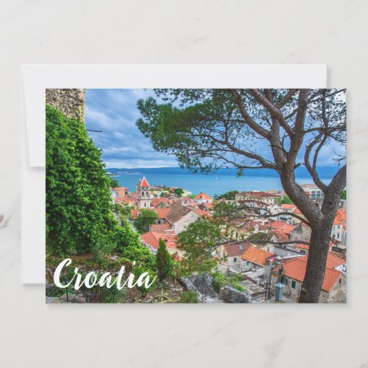 Kroatische Stadt Omis. (Vorderseite)