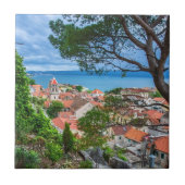 Kroatische Stadt Omis Fliese (Vorderseite)