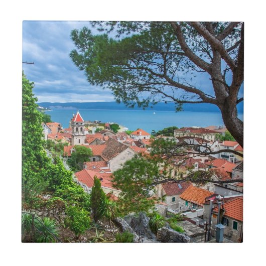 Kroatische Stadt Omis Fliese (Vorderseite)