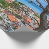 Kroatische Stadt Omis Geschenkpapier (Ecke)